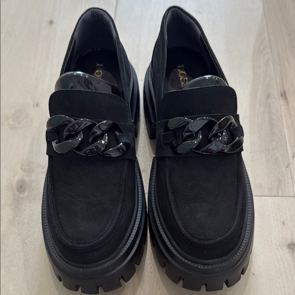 Black Chunky Loafers